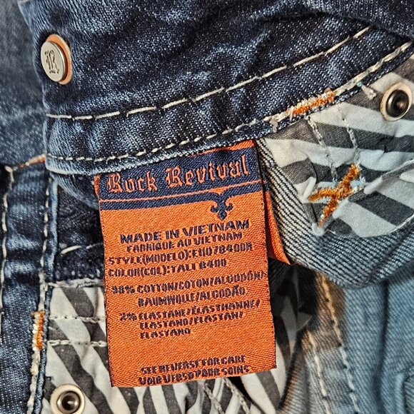 ROCK REVIVAL Tali Bootcut Jeans Size 24 - Picture 11 of 13